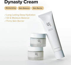 Dynasty Cream Hydrating Face Moisturizer for Dry, Sensitive Skin, Korean Skincare for Men and Women 100Ml, 3.38 Fl.Oz