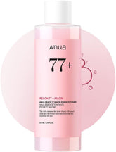 Peach 77 Niacin Essence Toner, Facial Toner for Glass Skin, Niacinamide, Panthenol, Ceramides, Korean Skin Care, 250Ml/8.45 Fl.Oz.