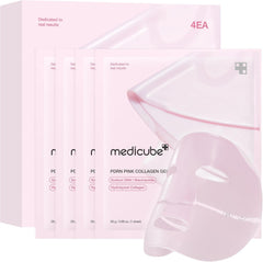 Salmon DNA PDRN Pink Collagen Jelly Gel Mask | Overnight Face Mask for Glass Glow Skin- Elasticity, Hydrating, Firming and Moisturizing | Korean Skincare, 28G, 4Ea