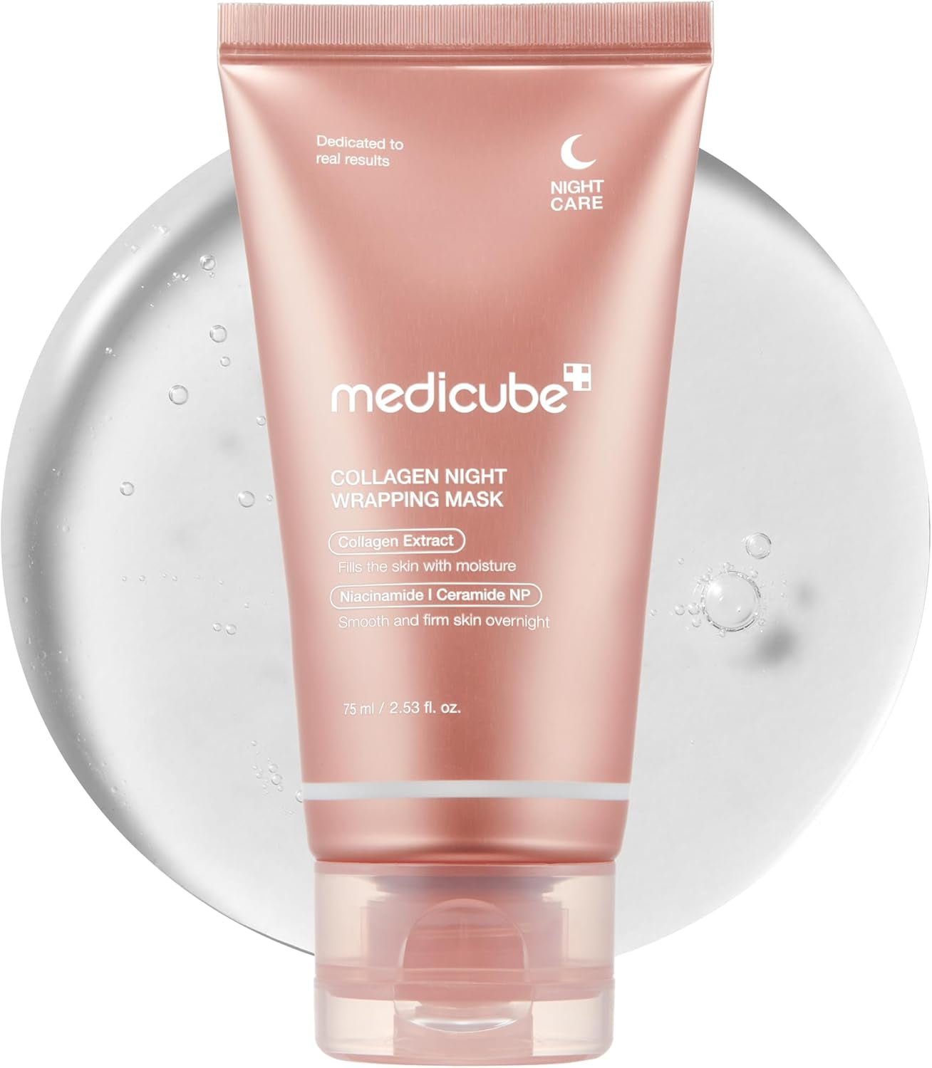Collagen Night Wrapping Cream | Overnight Sleeping Mask to Protect Skin Elasticity with Collagen | Skin Elasticity Visible Improved | Korean Skincare 2.53 Fl.Oz (75Ml)