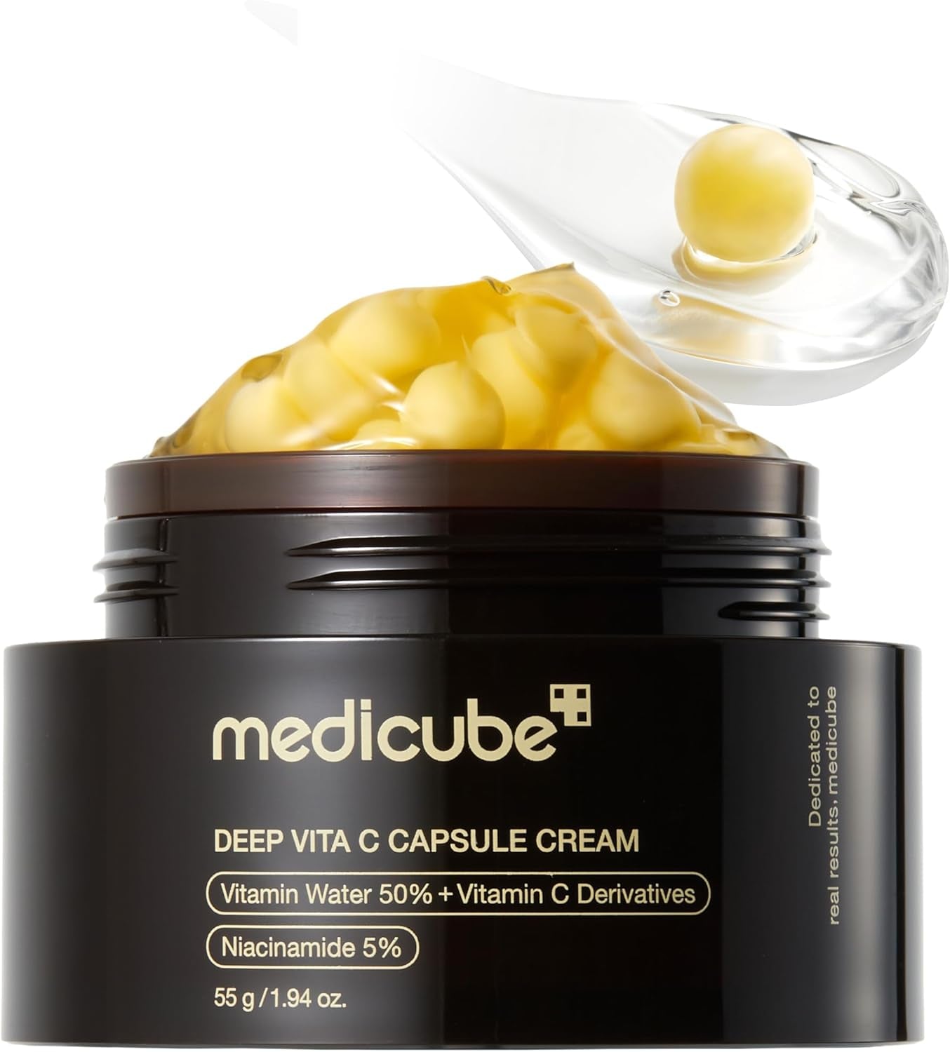 Deep Vitamin C Golden Capsule Face Moisturizer - Liposome Capsules for Wrinkles, Skin Radiance - Transparent Gel for Glow Hydration - Korean Skin Care 1.94 Oz