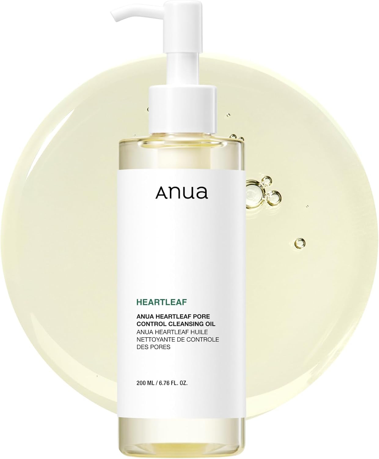 Heartleaf Pore Control Cleansing Oil, Oil Cleanser for Face, Makeup Blackhead Remover, Korean Skin Care, Original, 200Ml/6.76 Fl Oz