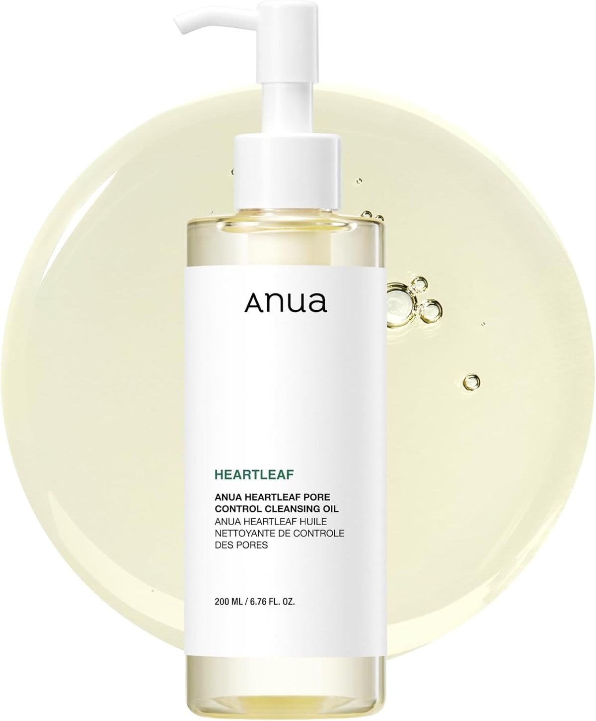 Heartleaf Pore Control Cleansing Oil, Oil Cleanser for Face, Makeup Blackhead Remover, Korean Skin Care, Original, 200Ml/6.76 Fl Oz