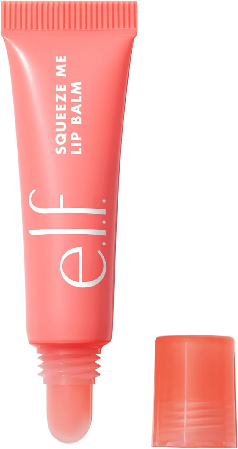 Squeeze Me Lip Balm, Moisturising Lip Balm for a Sheer Tint of Colour, Infused with Hyaluronic Acid, Vegan & Cruelty-Free, Strawberry