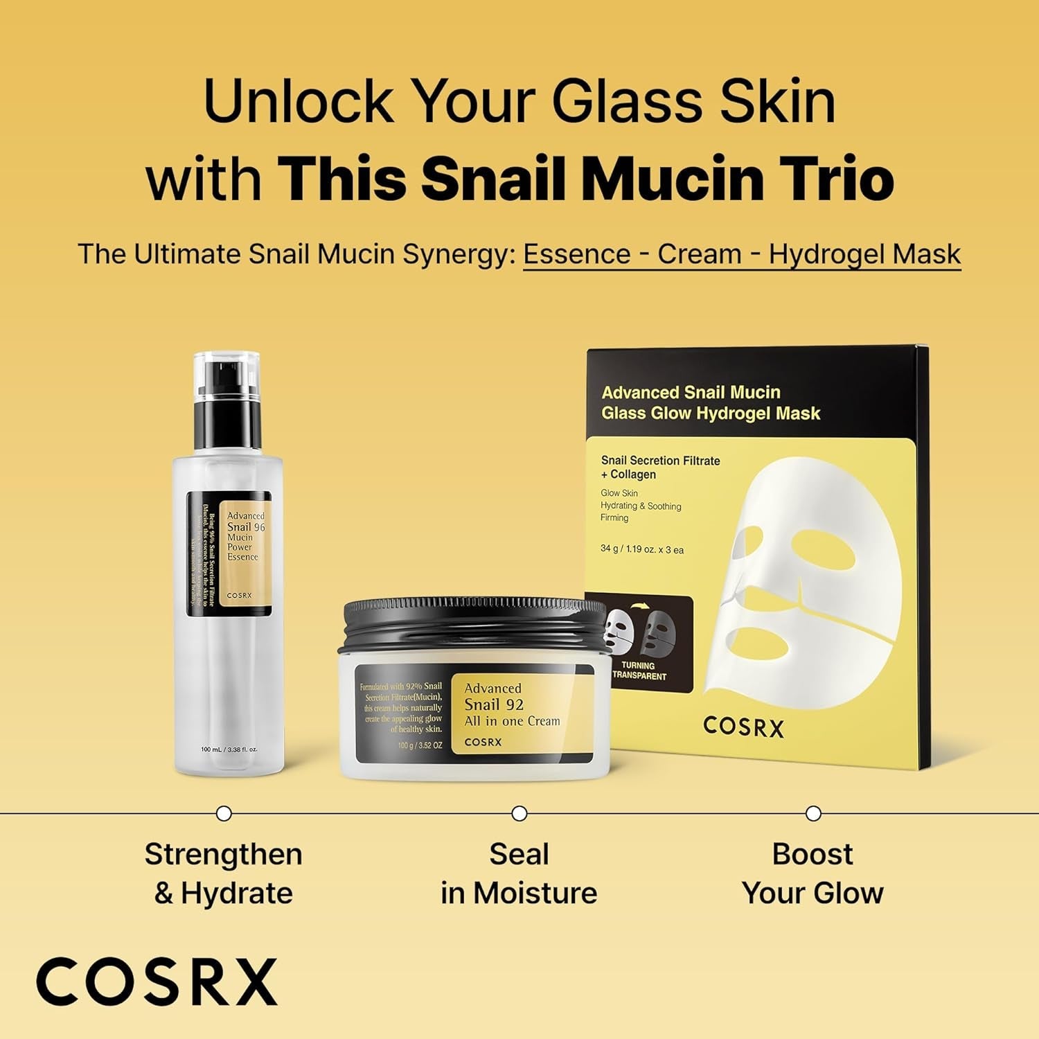 Advanced Snail 96 Mucin Power Essence 100Ml | Snail Secretion Filtrate 96% | Skin Repair Serum | CPNP Registered, Korean Skin Care, Cruelty Free, Paraben Free, Alcohol Free