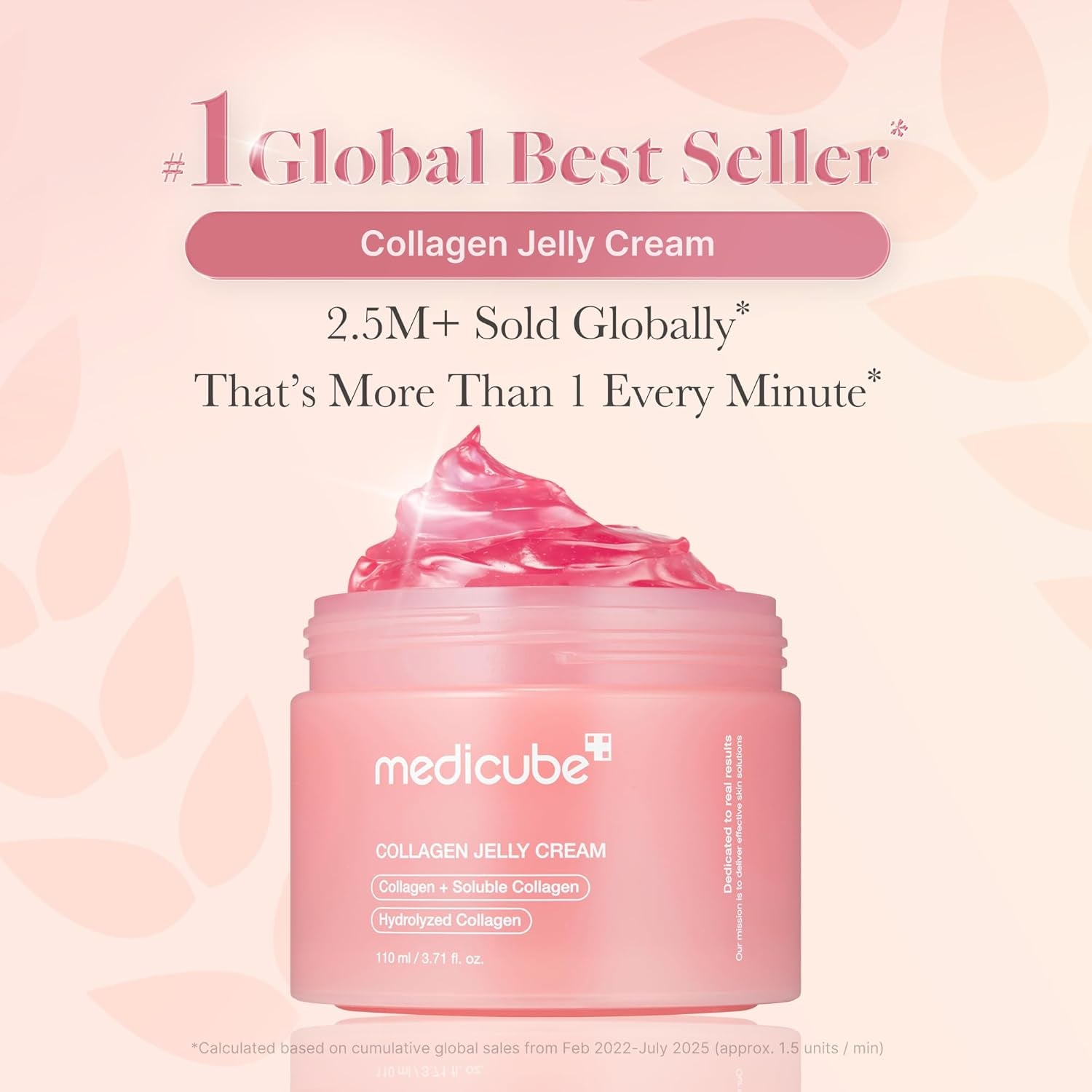 Collagen Jelly Cream- Niacinamide & Freeze-Dried Hydrolyzed Collagen-Boosts Skin Barrier Hydration & Gives 24H Glow & Firmer Looking Skin | No Artificial Color, Korean Skincare 110Ml