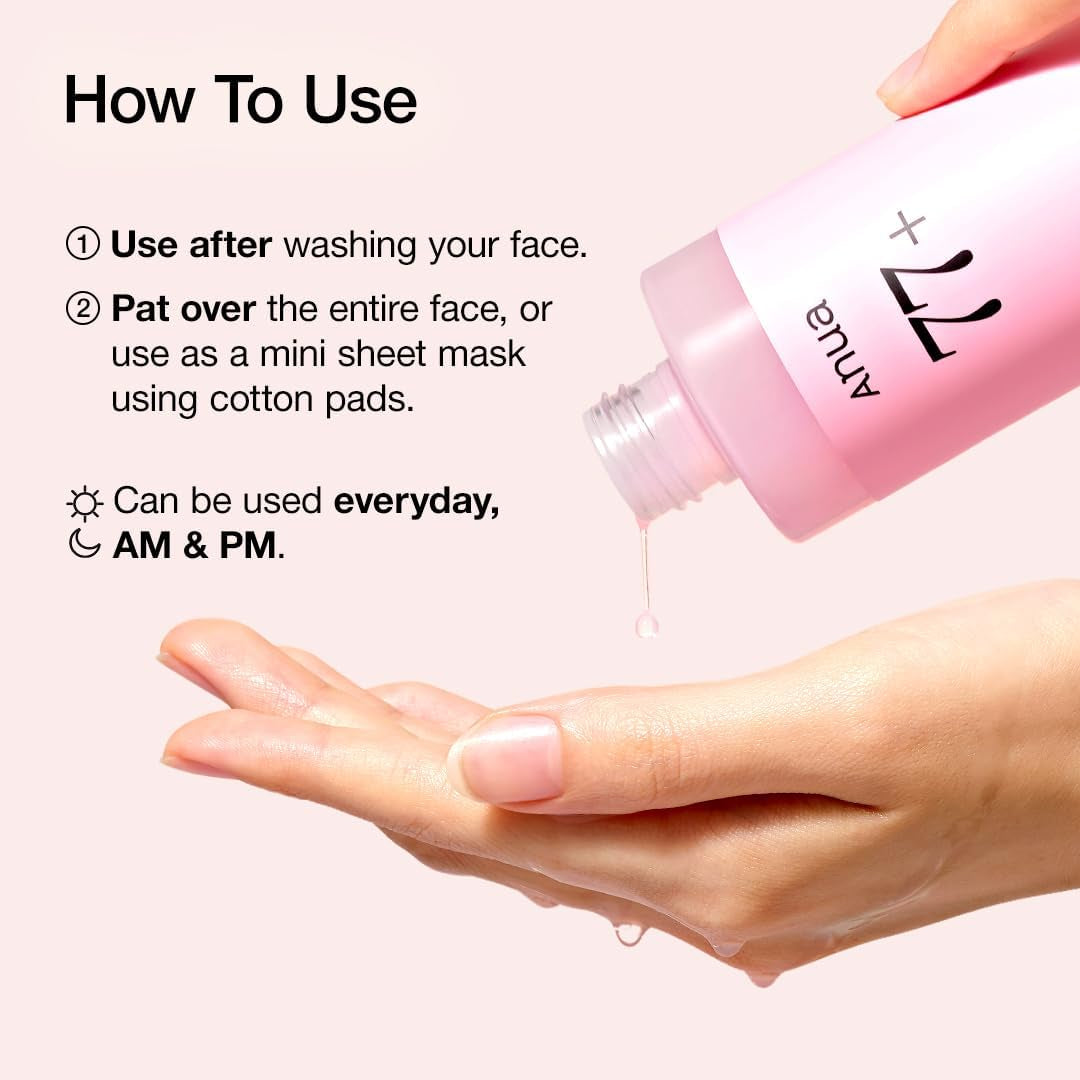 Peach 77 Niacin Essence Toner, Facial Toner for Glass Skin, Niacinamide, Panthenol, Ceramides, Korean Skin Care, 250Ml/8.45 Fl.Oz.