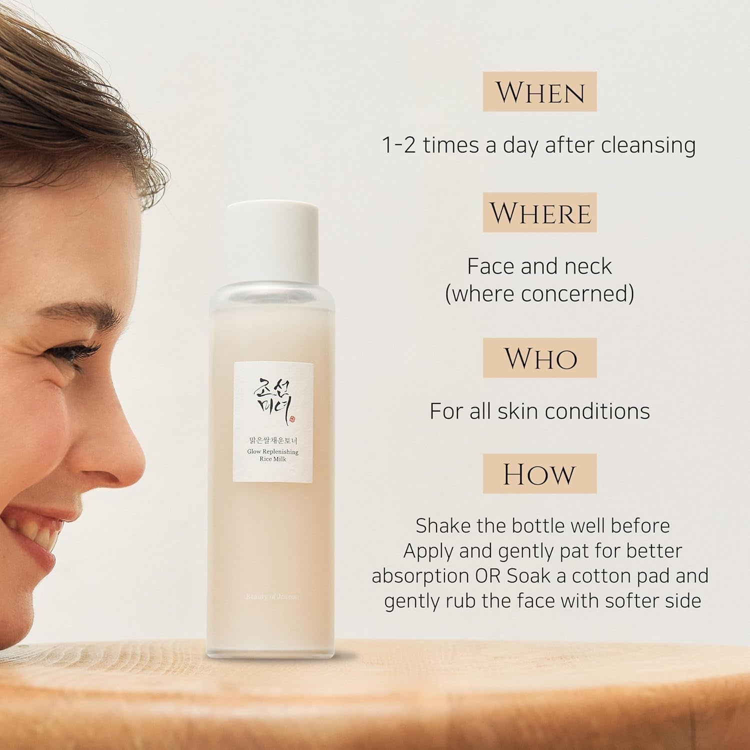 Glow Replenishing Rice Milk Toner Deep Hydration and Oil Control with Rice Extract Hydrating Korean Milky Toner for All Skin Types, 150Ml