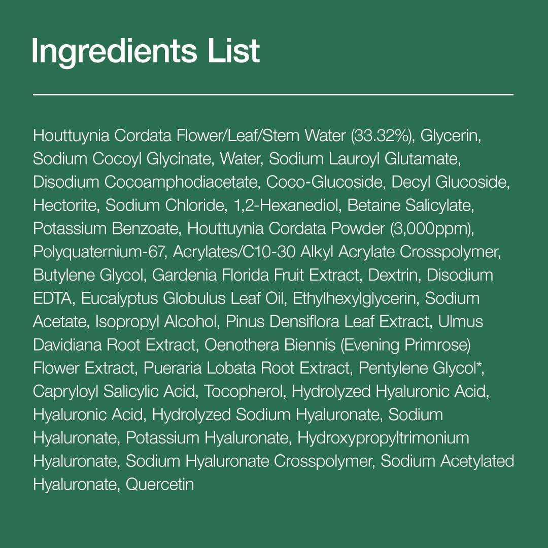 Heartleaf Quercetinol Pore Deep Cleansing Foam, Facial Cleanser, for Double Cleansing, BHA, Hyaluronic Acid, Glycerin, Face Wash, Korean Skincare (150Ml/5.07 Fl.Oz.)