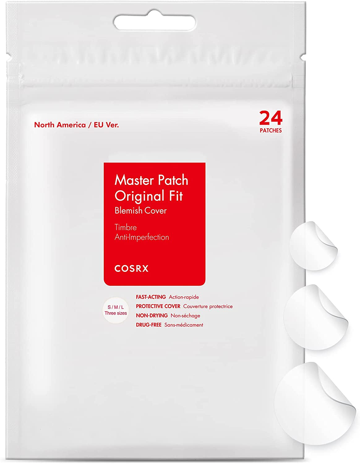 Master Patch Original Fit (24 Count (Pack of 1), 24)