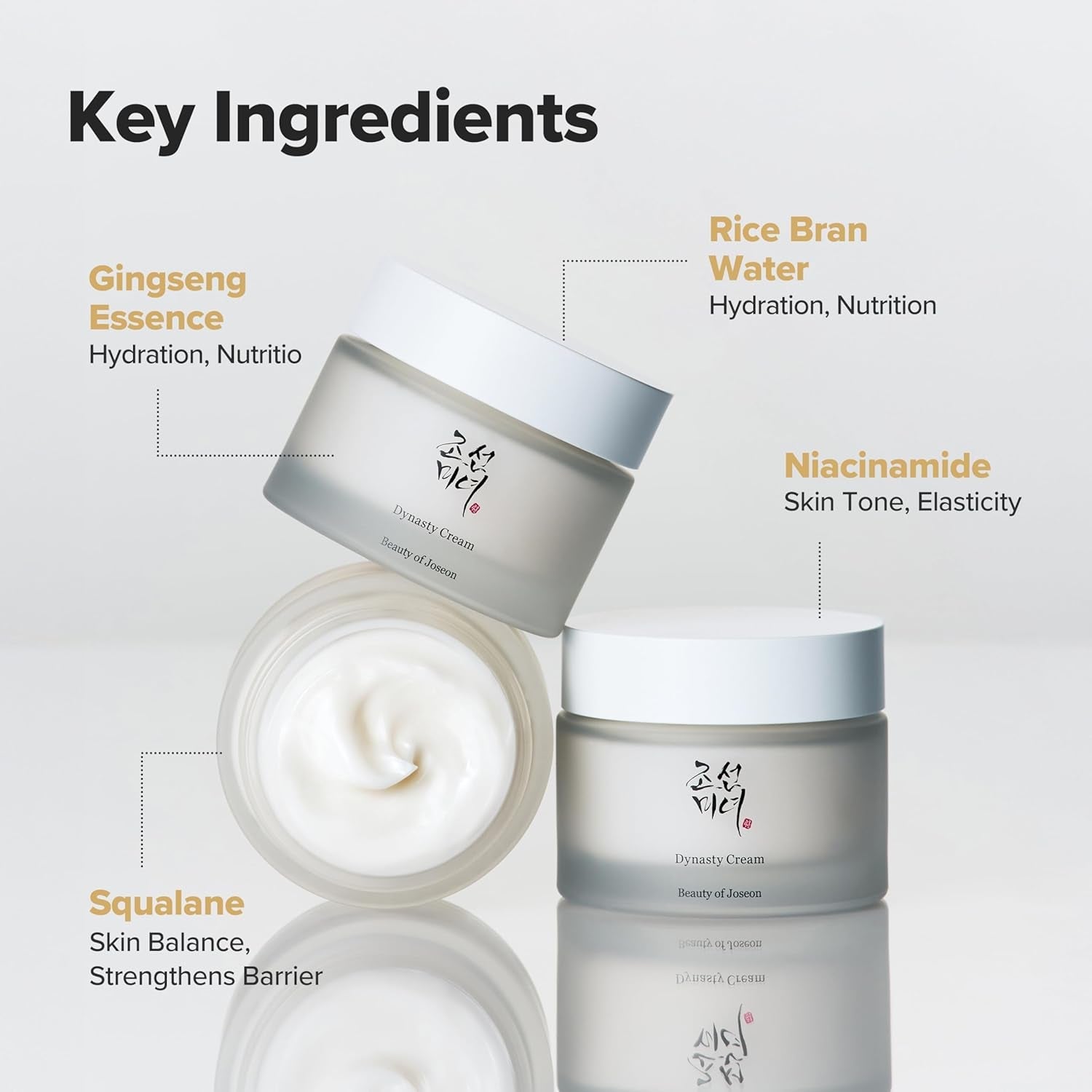 Dynasty Cream Hydrating Face Moisturizer for Dry, Sensitive Skin, Korean Skincare for Men and Women 100Ml, 3.38 Fl.Oz